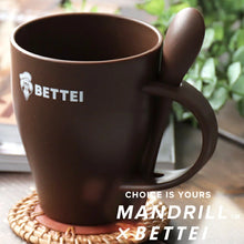 画像をギャラリービューアに読み込む, マグカップ スプーン付き antiqua×マンドリル