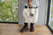 画像をギャラリービューアに読み込む, ロゴ入りトートバッグ 2WAY antiqua×マンドリル コラボグッズ