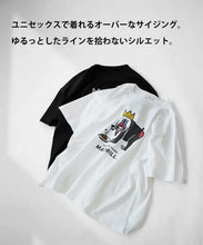 画像をギャラリービューアに読み込む, Tシャツ antiqua×マンドリル ロゴ入り M/L