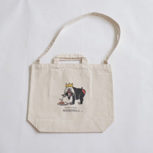 画像をギャラリービューアに読み込む, ロゴ入りトートバッグ 2WAY antiqua×マンドリル コラボグッズ