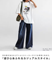 画像をギャラリービューアに読み込む, Tシャツ antiqua×マンドリル ロゴ入り M/L