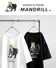 画像をギャラリービューアに読み込む, Tシャツ antiqua×マンドリル ロゴ入り M/L