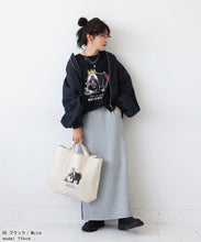 画像をギャラリービューアに読み込む, Tシャツ antiqua×マンドリル ロゴ入り M/L